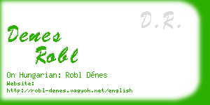 denes robl business card